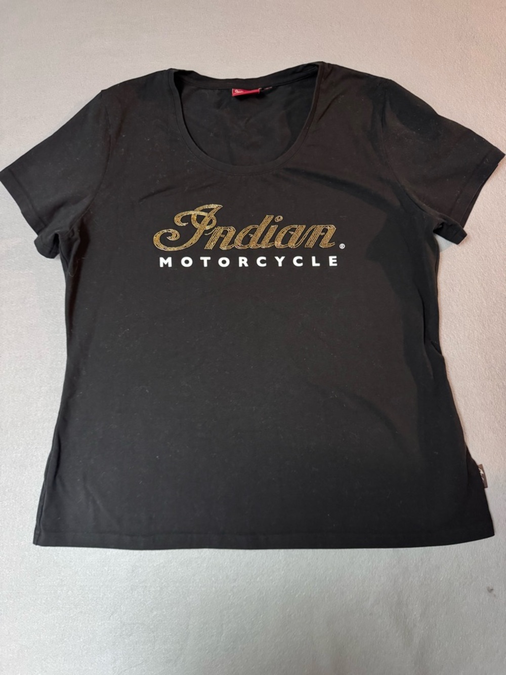 Indian Motorcycle Women's Black Short-Sleeve Logo Tee